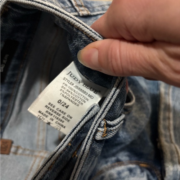 Judy Blue Straight Leg Dad Jeans Size 24 - Picture 6 of 7